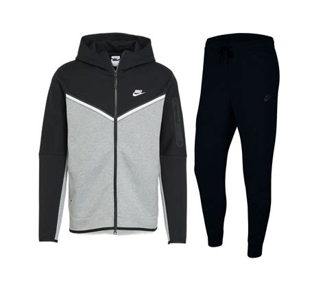 Nike Tech pak, broek zwart & grijs 